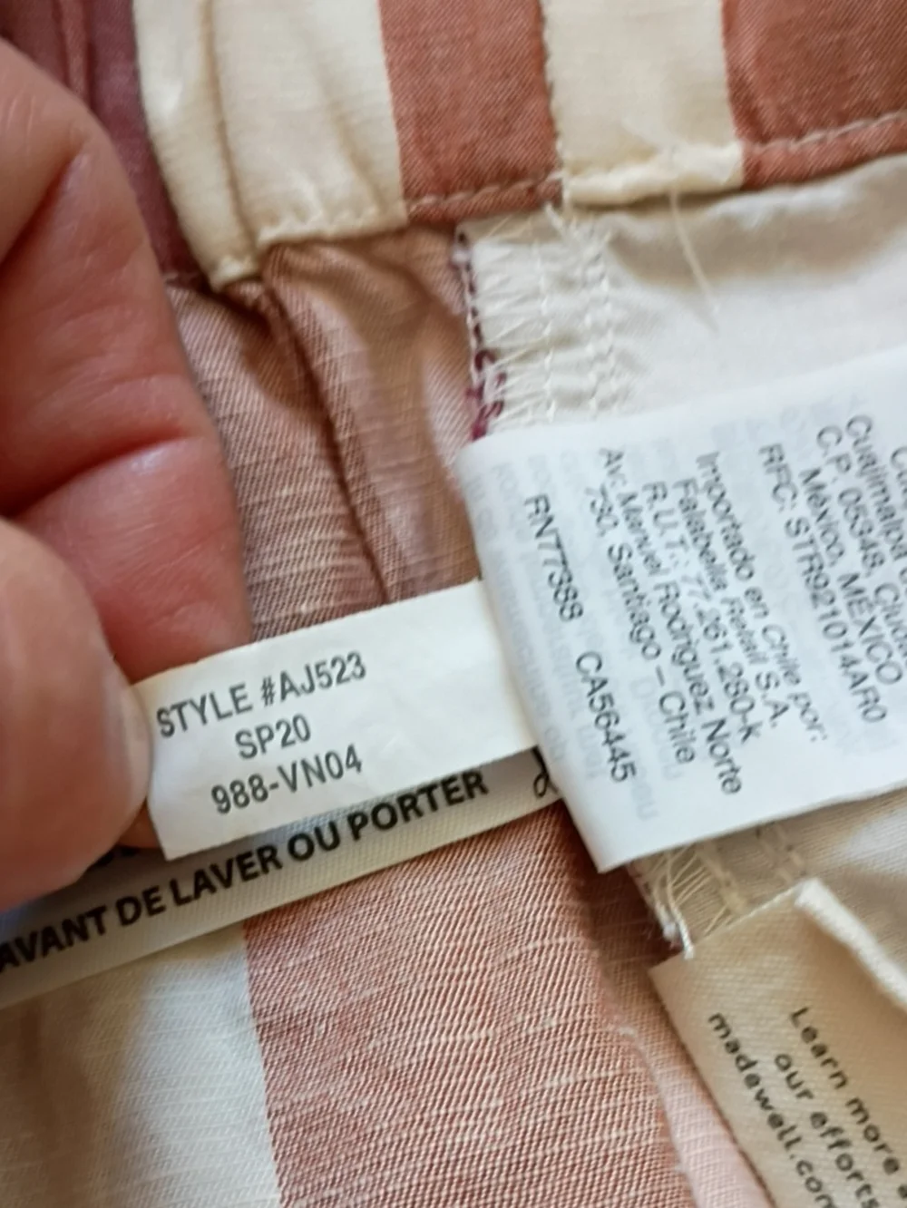 Madewell waist 16
